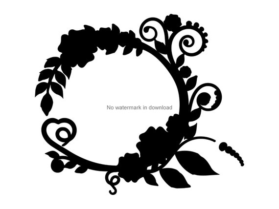 Download Free Floral Wreath Png Floral Wreath Svg File Floral Wreath Files Etsy SVG Cut Files