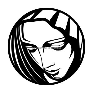 Moeder Maria Svg, Moeder Van Jezus Svg, Kerst Svg Maagd Maria Svg, Moeder Maria Svg, Katholieke Svg, Religie Svg, Voor Snijden, Heilige Maria
