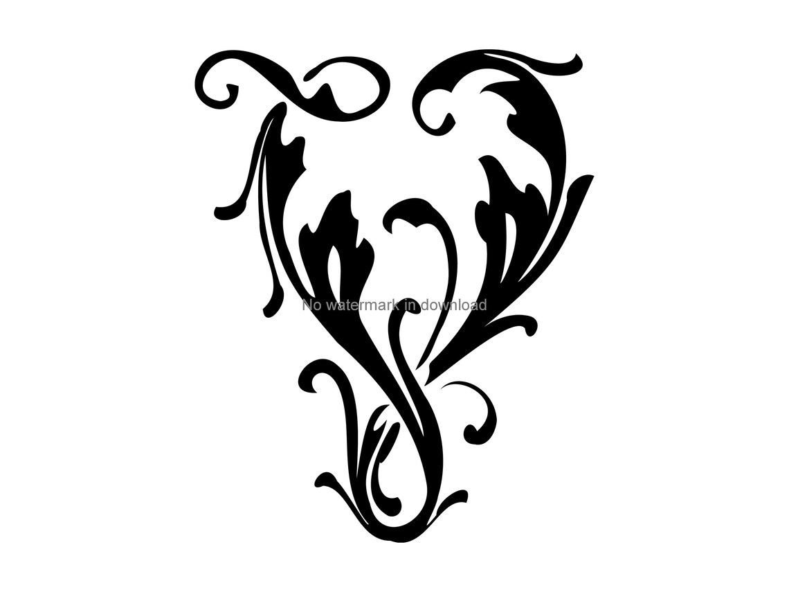 Download Script Font Svg Single Letter V Svg V Monogram Svg V Png | Etsy