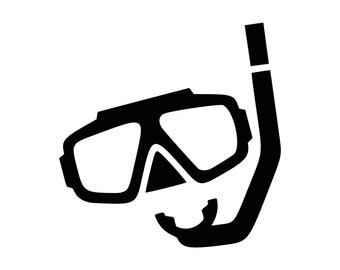 Snorkeling Svg Diving Svg Diving Mask Svg Files Svg Files For Dxf Swimming Dxf Cut File Svg File Svg Cutting Files Beach Svg Files