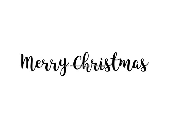Christmas Words Svg Merry Christmas Phrase Merry Christmas