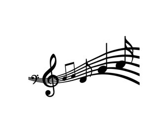 Musik Svg Musik Noten Svg MusikNoten Dxf Musik Musik Note Svg Dateien MusikNoten Musik Clipart, Treble Clef Svg Dxf Musical Svg