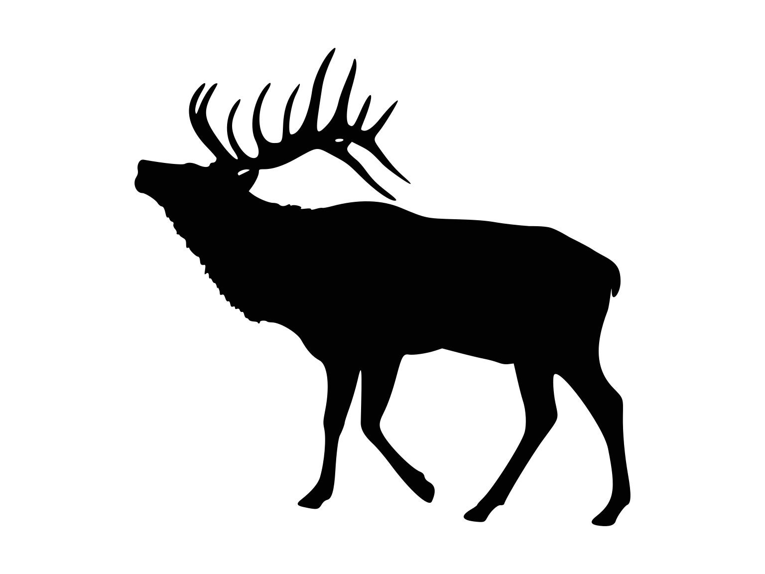 elk silhouette clip art