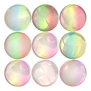 transparent bubbles clipart