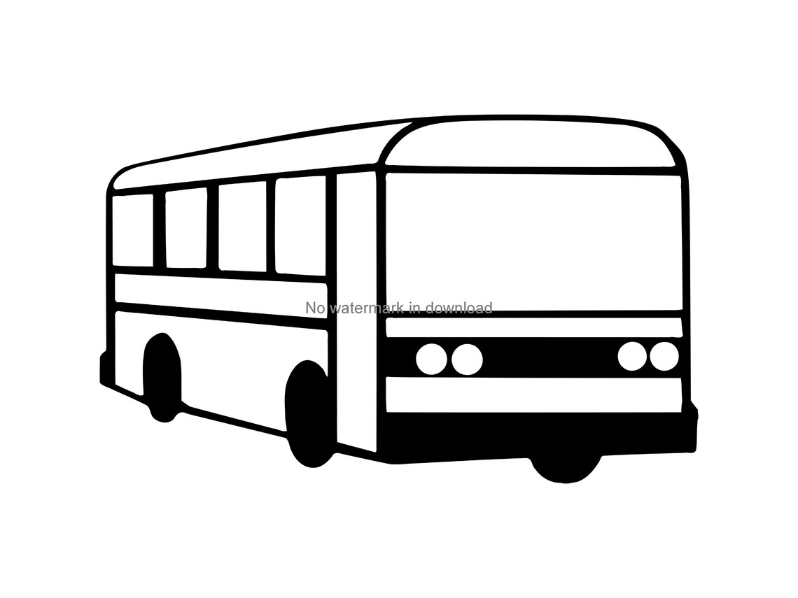Bus Svg Cutting Cut Files Bus Silhouette Cut File Bus Cut | Etsy