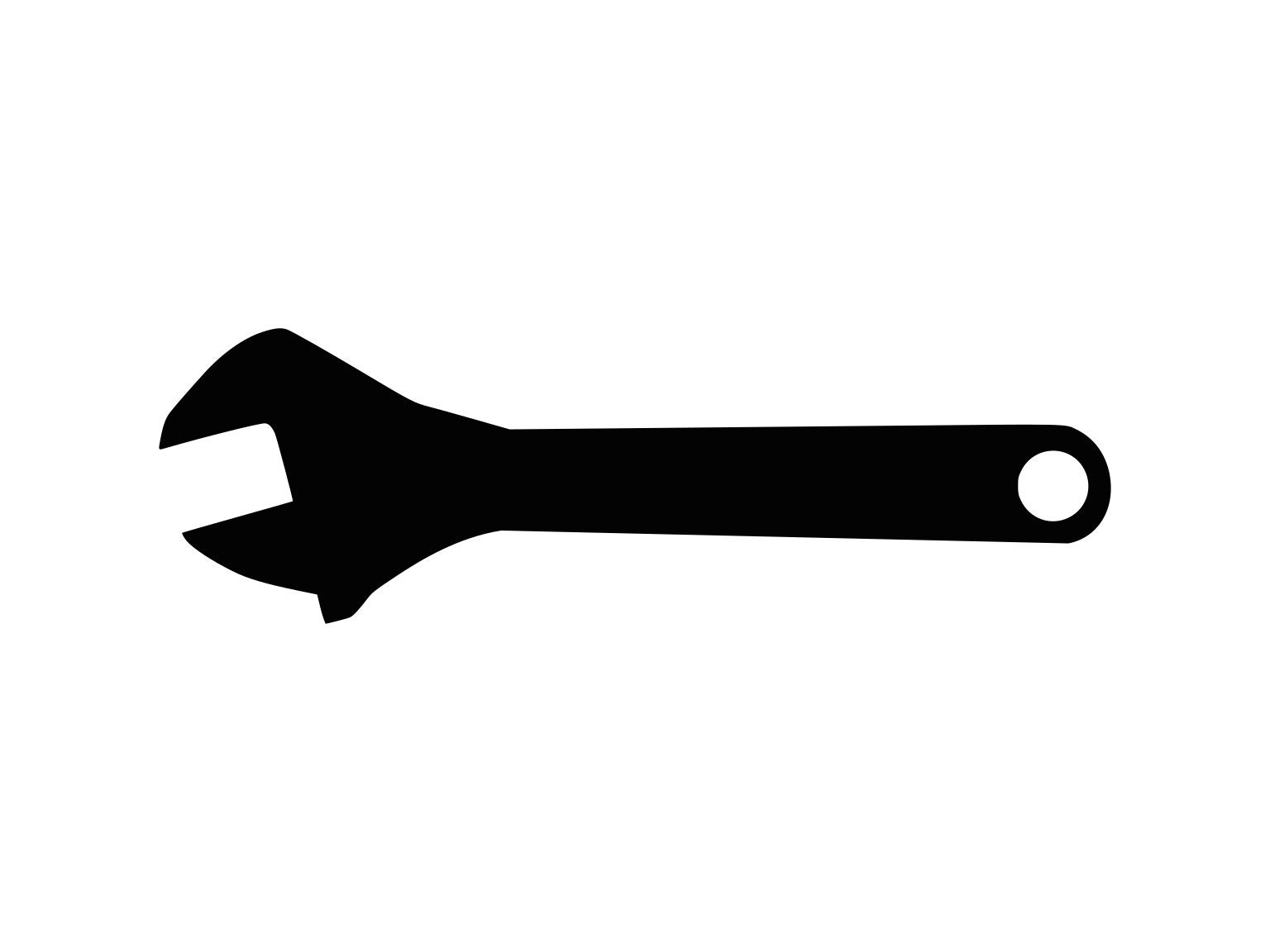 wrench clip art black and white