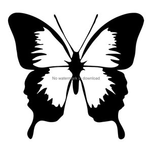 Butterfly Silhouette Svg, Butterfly Vinyl Cut File, Butterfly Svg Dxf Png, Butterfly Svg Cutting Image, Butterfly Cut File, Clipart Image image 1