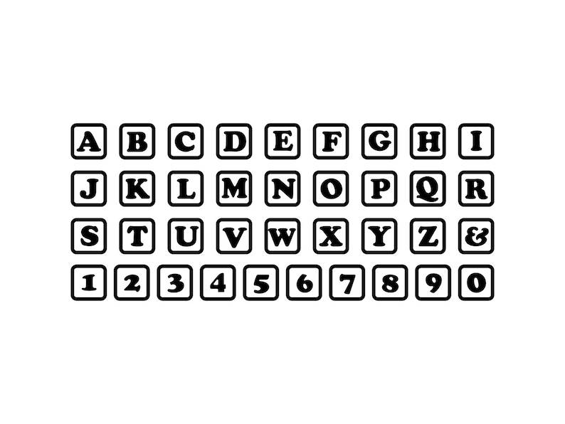 Alphabet Blocks Svg: Baby Blocks Clipart, Vector, & Cutting Files ...