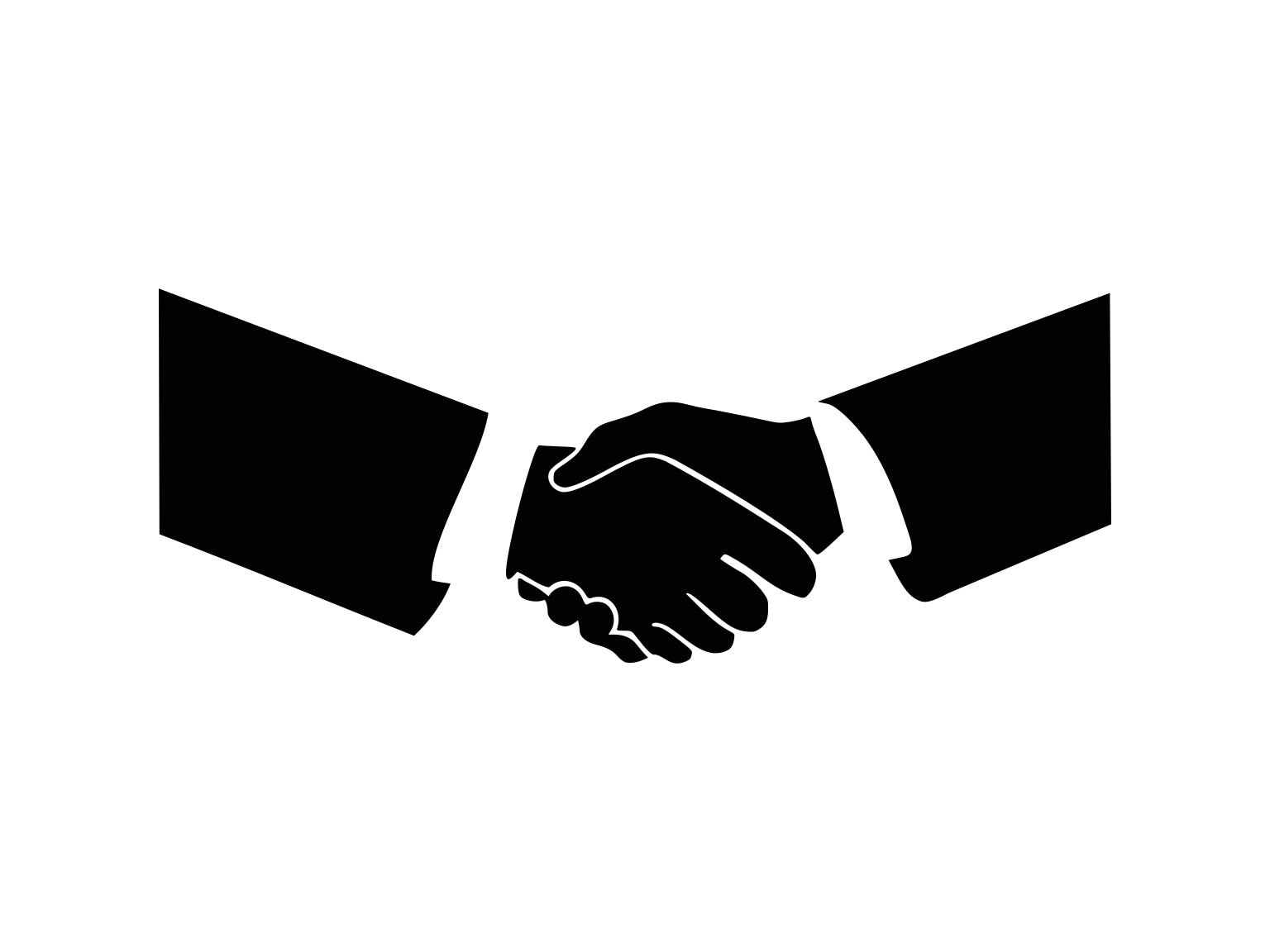 Black handshake logo, Black & White Computer Icons Handshake, shake hands,  hand, black White, logo png