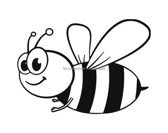 Bee Png, Bee Svg Dxf Png Eps, Bee Cutting File, Bee Svg Cut File, Bee Image, Bee Digital Cut File