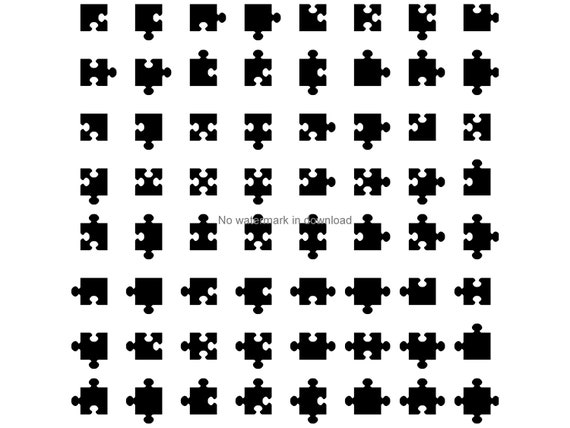 PUZZLE PIECES SVG Puzzle Pieces Clipart Puzzle Pieces Svg 