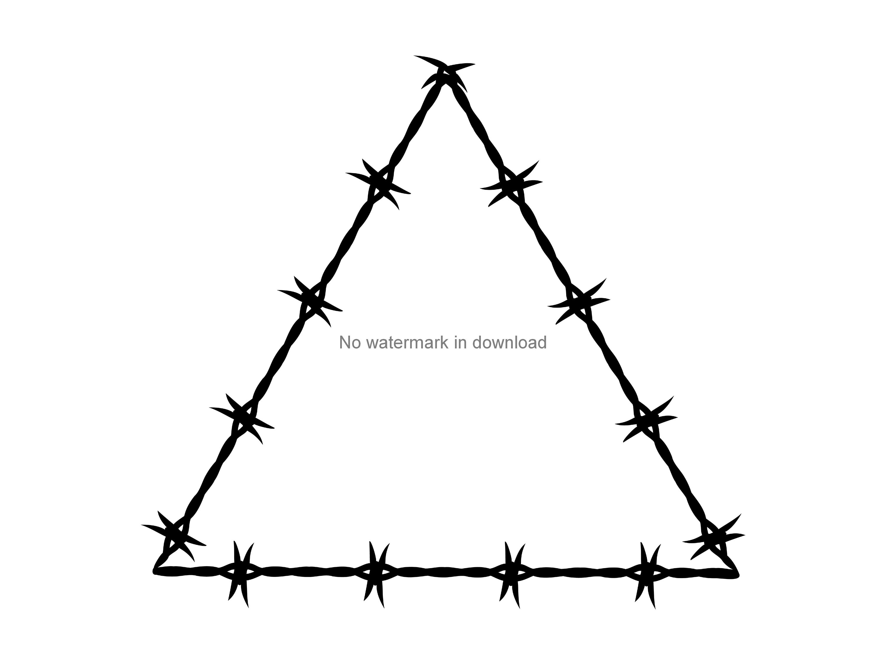 Barbed Wire Triangle Cut Files for Cutting Barbed Wire Etsy