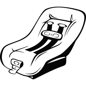 Fotelik samochodowy Svg Niemowlę Niemowlę Fotelik samochodowy Bezpieczeństwo dziecka Svg Plik do cięcia Clipart SVG DXF png psd