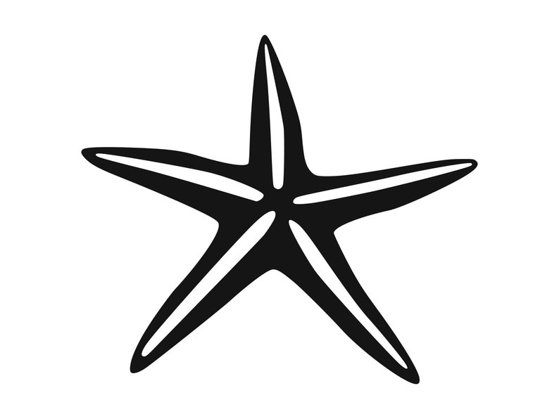 Download Starfish Svg Sea Life Svg Nautical Silhouette Cutting File ...