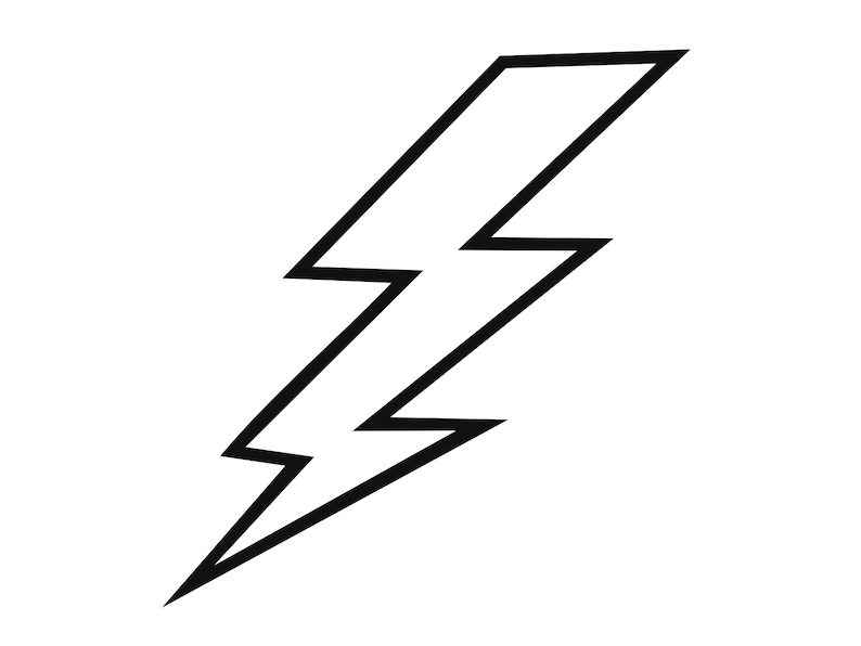Download Lightning Svg Thunder Cutting File Thunderbolt Clipart | Etsy