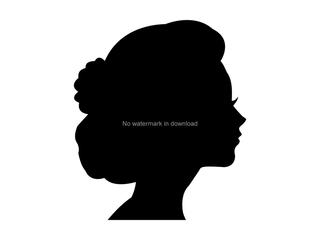 Woman Profile Clip Art, Woman Profile Svg Clipart, Woman Profile