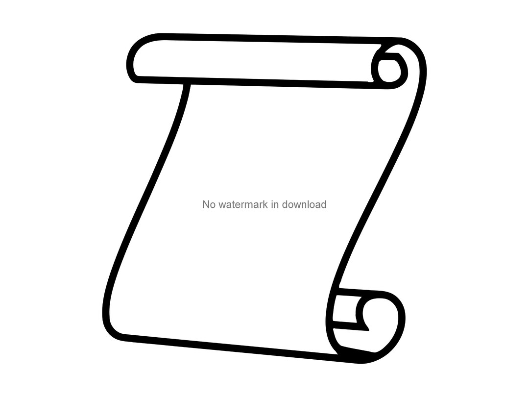 Scroll Cutting File, Scroll Clipart Image, Scroll Clipart Svg, Scroll