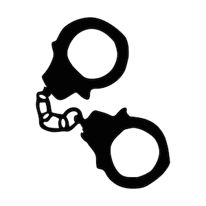 Handcuffs Svg Hand Cuffs Svg Police Svg Silhouette, Vector Police Png Dxf Svg For File Decal Image Cnc Laser Cutter Clipart Vector