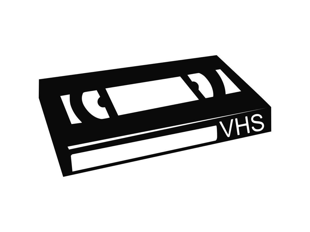 Vhs Svg VHS Tape Svg Vhs Silhouette Label Cutting File Movie Clipart