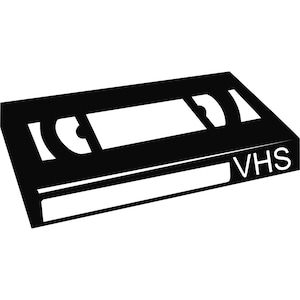 Vhs Svg VHS Tape Svg vhs Silhouette Label Cutting File Movie Clipart Svg Dxf Png Art Cnc Laser VHS Cut File Tshirt Vector Clip Art Engraving