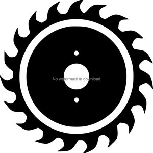 Saw Blade SVG: Power Tool Clipart (Digital Download)