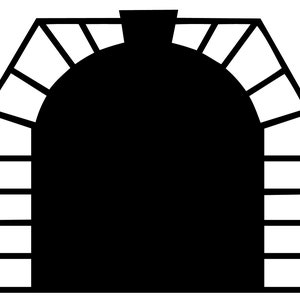 Paquete Svg del túnel del tren, Archivo de corte digital del túnel del tren, Láser del túnel del tren Svg, Archivos Dxf del túnel del tren