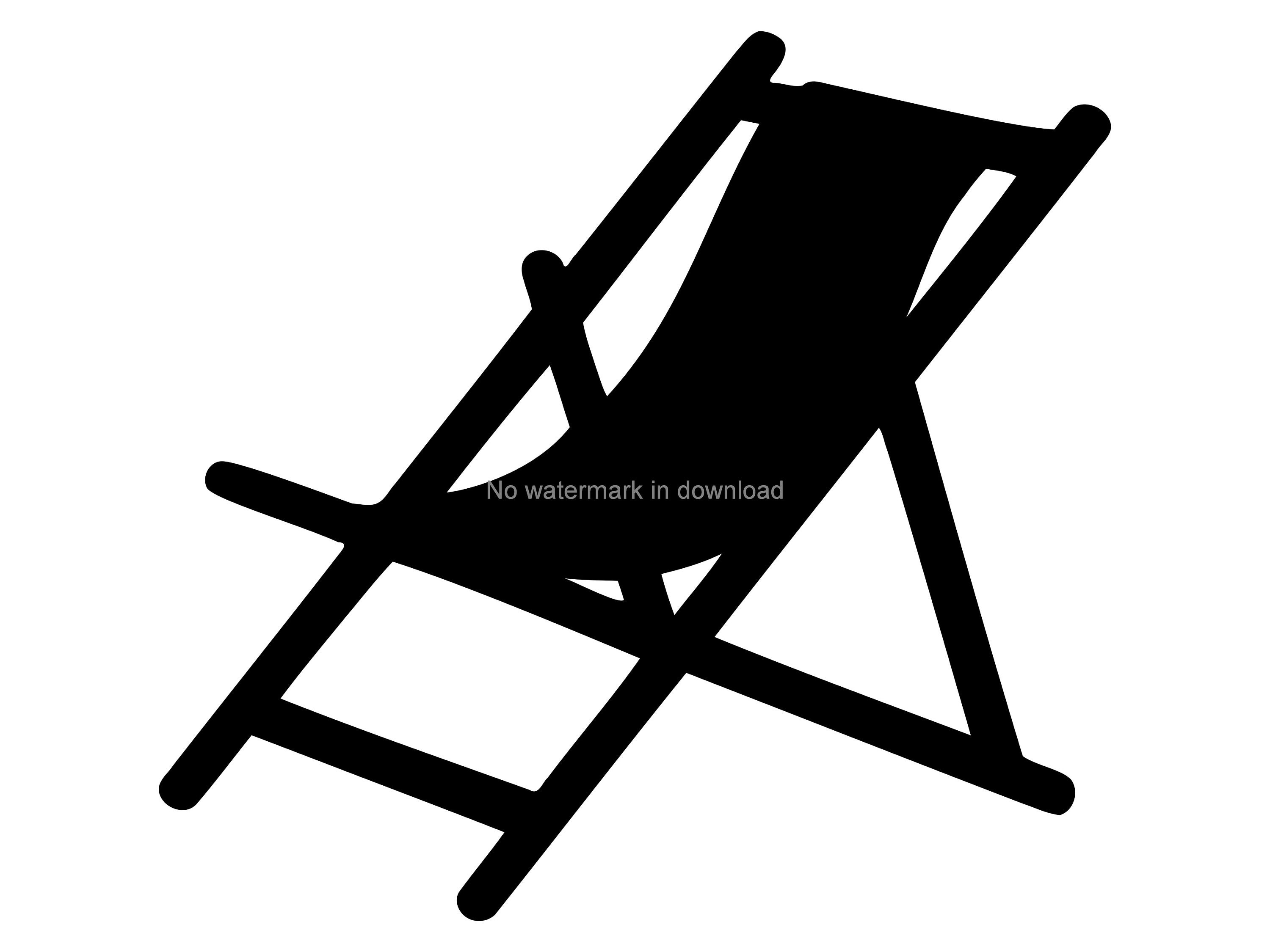 2 Beach Chair Clipart