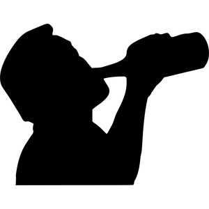 Beer Drinking Man Svg Silhouette Beer Bottle Svg Cutting File Clipart Beer Png, Beer Vector Graphic Clipart, SVG DXF Png