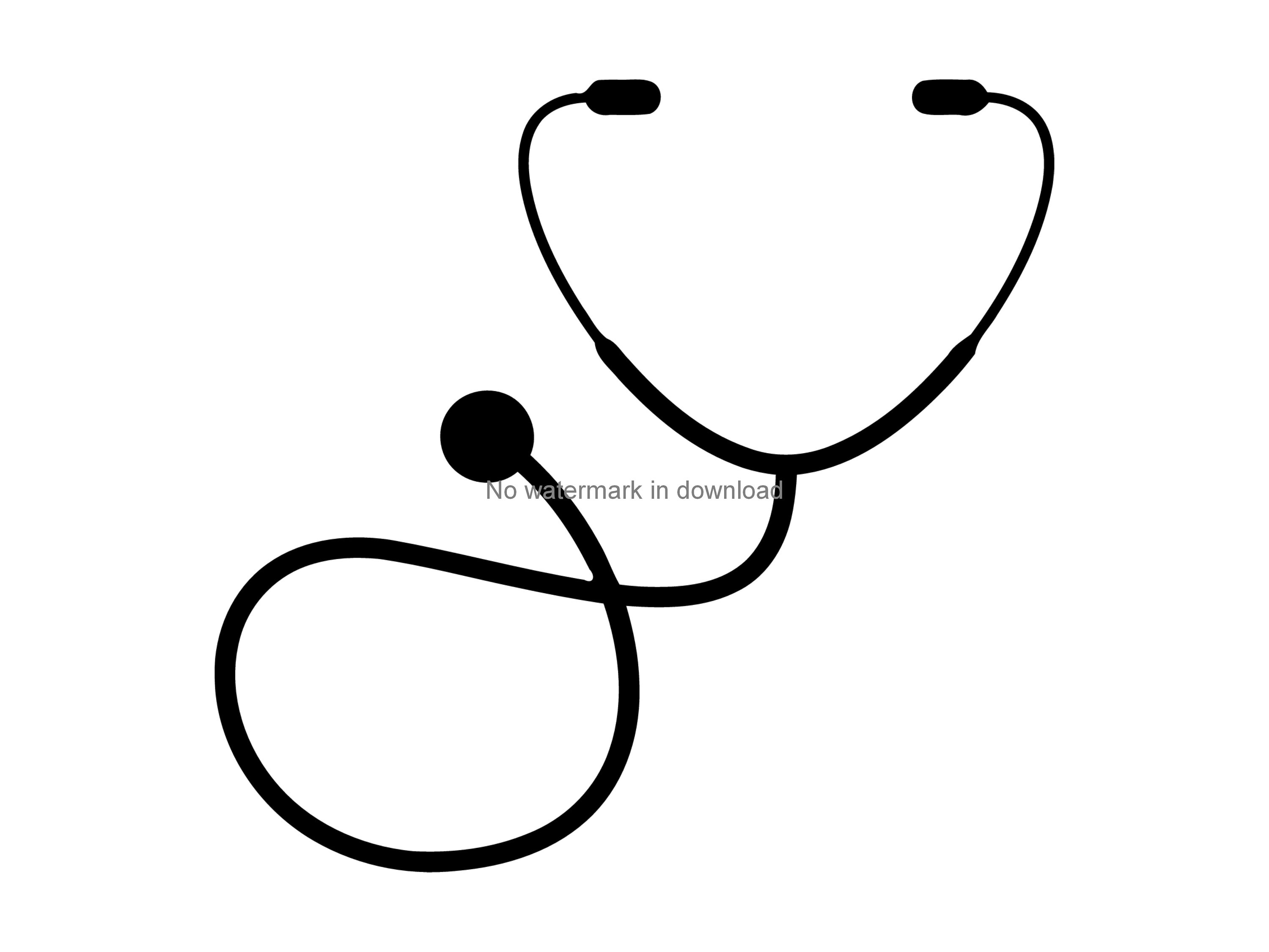 Stethoscope Svg Stethoscope Svg Cutting Files Stethoscope Etsy