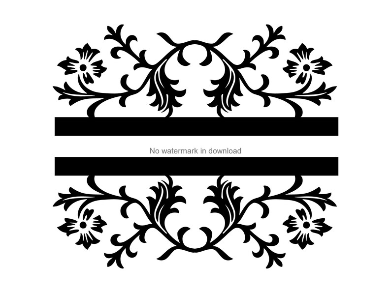 Download Split Name Monogram Mailbox Monogram Svg Mailbox Split Frame Mailbox Swirl Frame Mail Box Frame Divider Svg Clip Art Art Collectibles