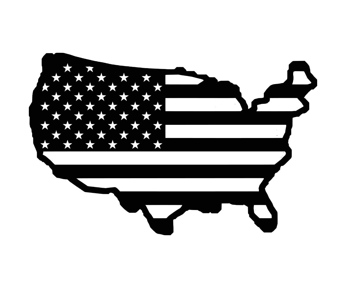 Clipart Usa Map Flag