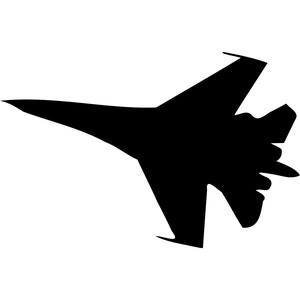 Fighter Jet SVG: Airplane Silhouette, Laser Cut File (Digital Download)