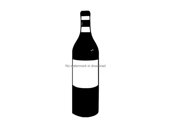 Download Free Wine Bottle Svg Wine Svg Wine Silhouette Wine Cutting Etsy SVG Cut Files