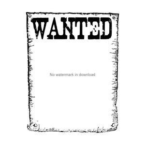 Wanted Poster Svg, Wanted Sign svg, Wanted Frame Dxf, Wanted Frame Vinyl Cut File, Wanted Frame Cut File, Wanted Frame Files For Silhouette image 1