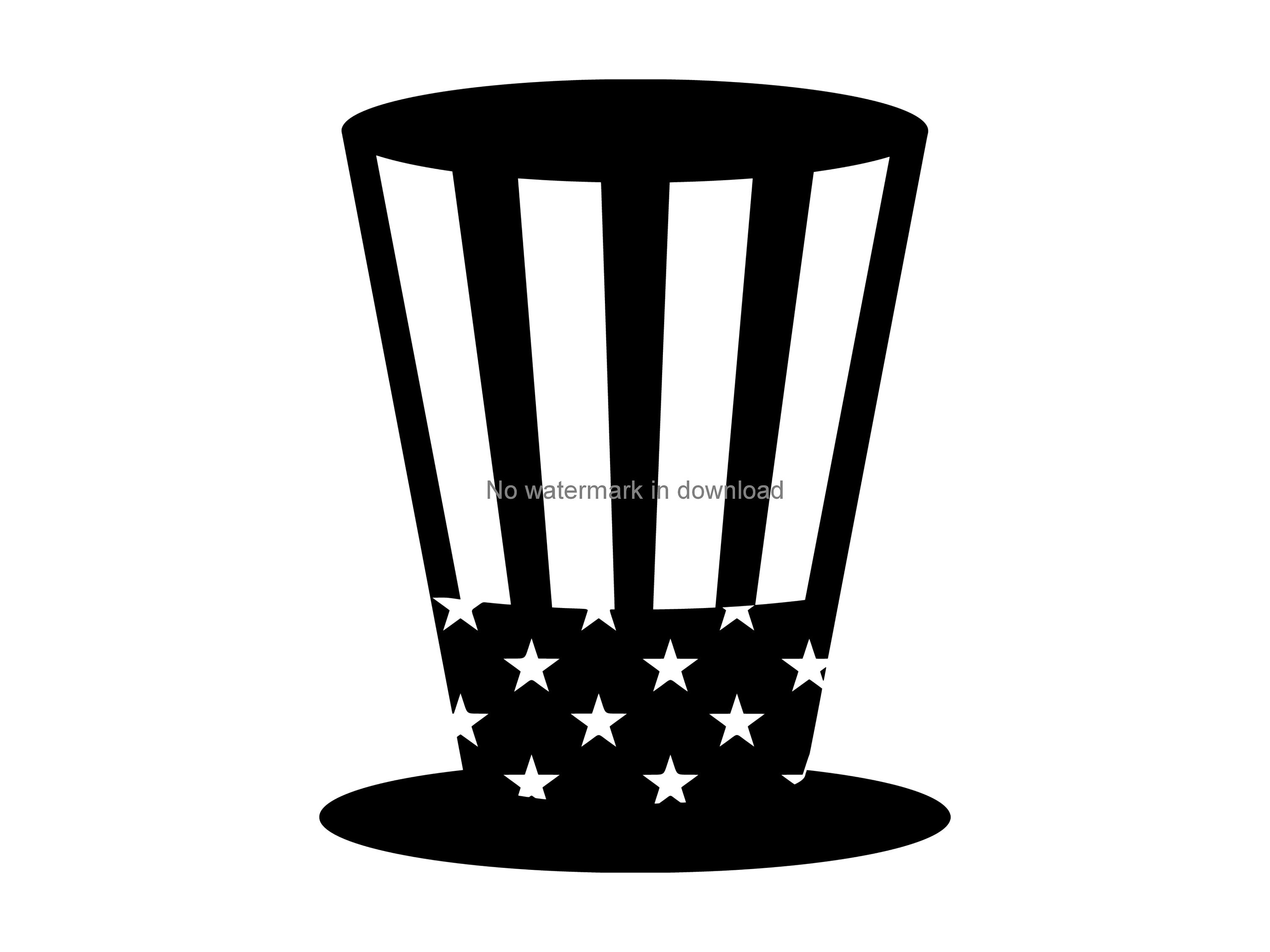 Patriotic Hat Clip Art Svg Patriotic Hat Vector Patriotic | Etsy