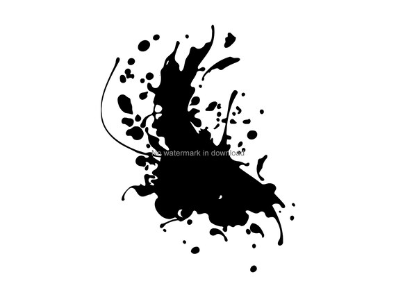 Paint Svg Splash Svg Files For Silhouette Splatter Cut Etsy