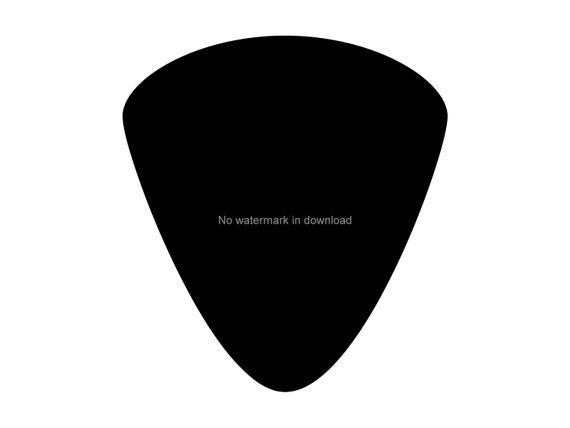 Guitar Pick silhouette svg, Guitar Pick outline svg