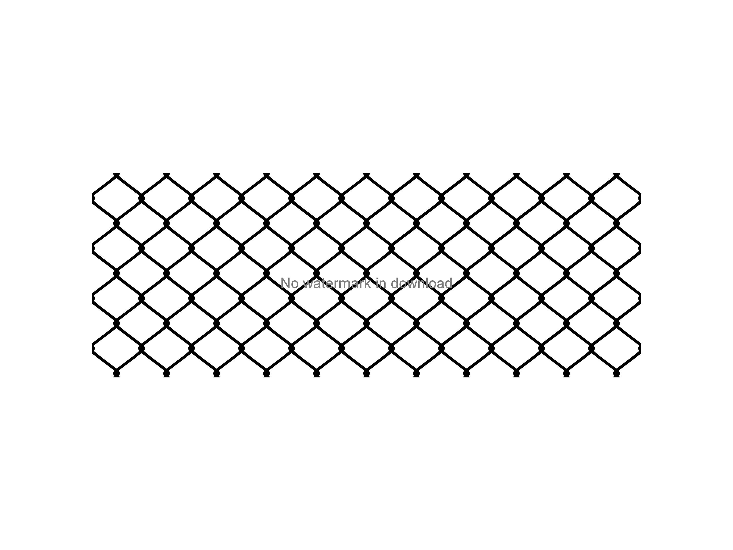 Chain Link Fence Svg Clipart Image Chain Link Fence Instant Etsy UK