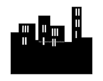 Skyline Svg, Skyline Clipart, Skyline Silhouette, City Svg Clipart, Skyline Vector, City Skyline Svg, City Skyline Clipart, Dxf Png Svg