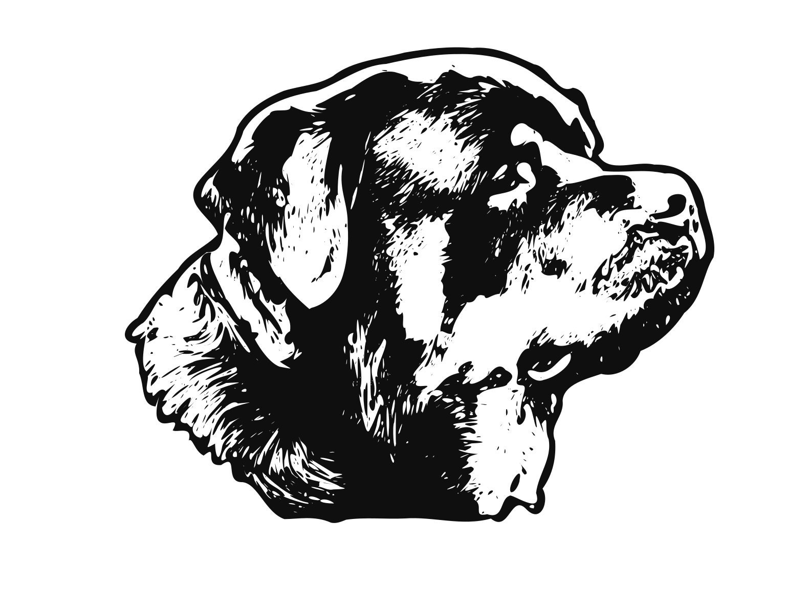 Download Rottweiler Svg Dog Svg Silhouette Cutting File Clipart Svg Dxf Etsy