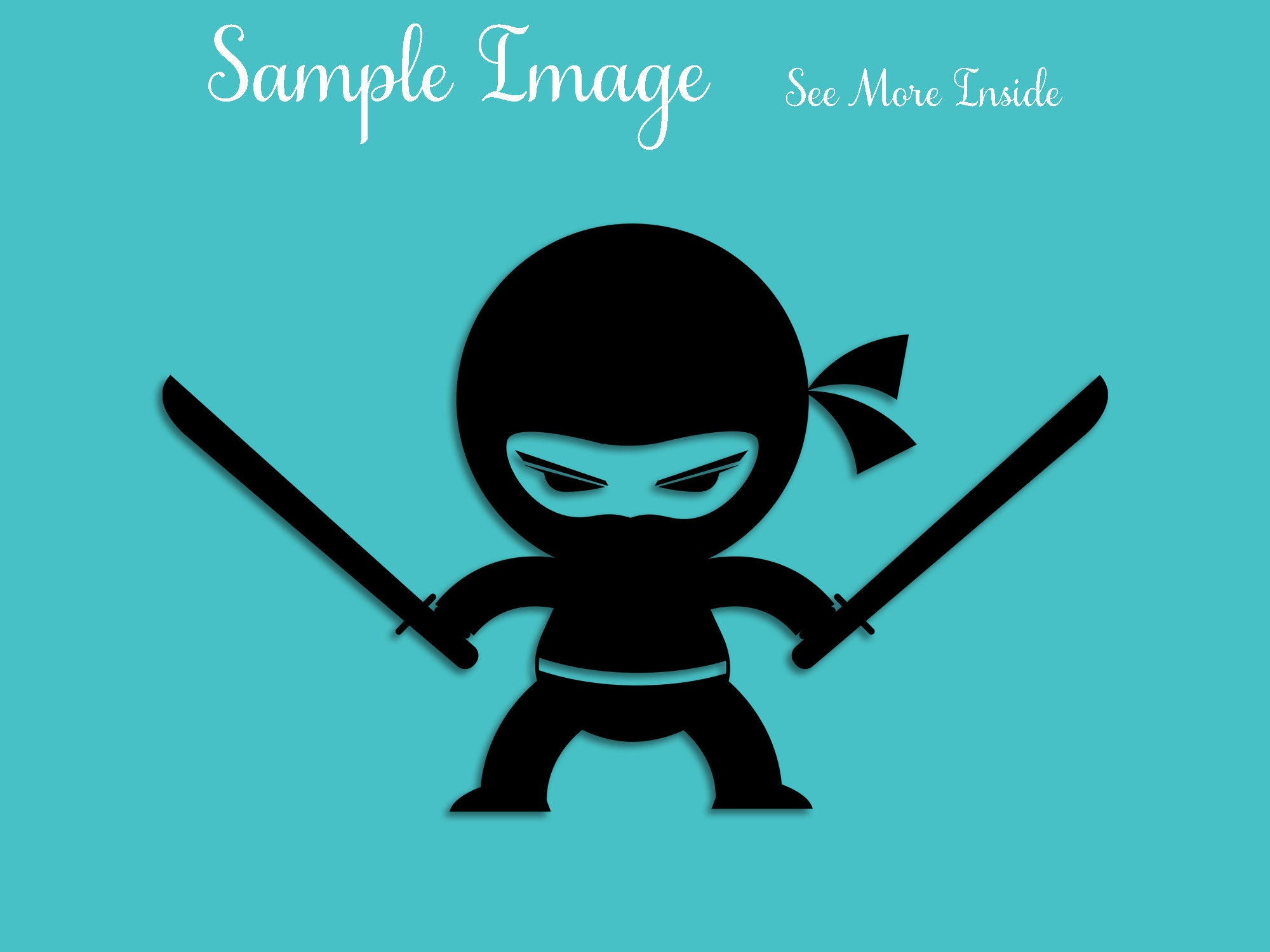 Download Ninja Boy Svg Ninja Svg Boys Room Silhouette Cartoon Clipart Etsy