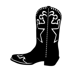 Cowboy Boots Svg 5 Western Boots Svg Country Boots Svg Cowboy - Etsy