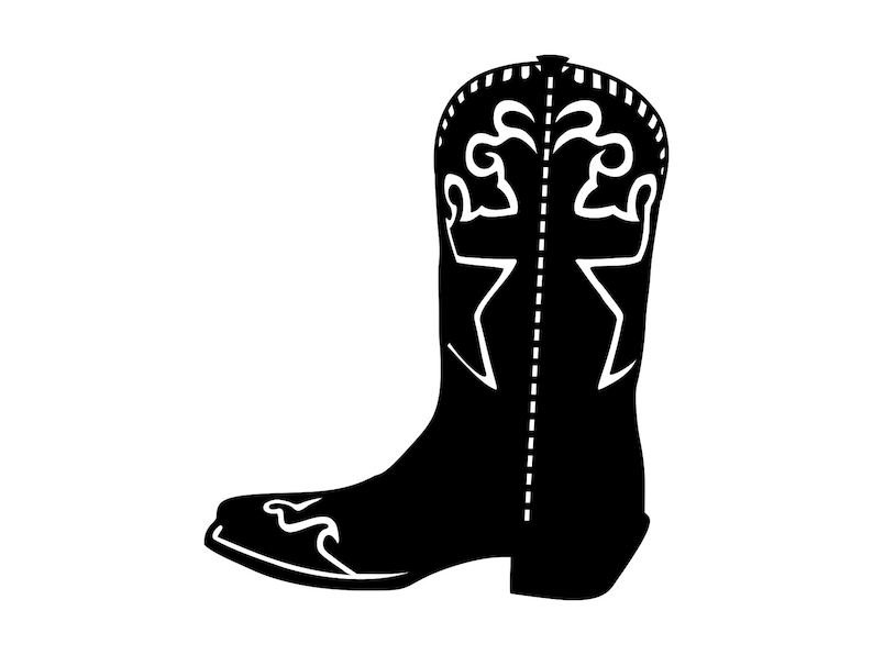 Cowboy Boots Svg Western Boots Svg Cowgirl Boots Svg Western Shoes ...