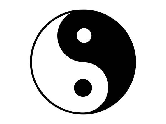 Download Ying Yang Svg Cut File Yinyang Cutting File Yin Yang Clipart Etsy