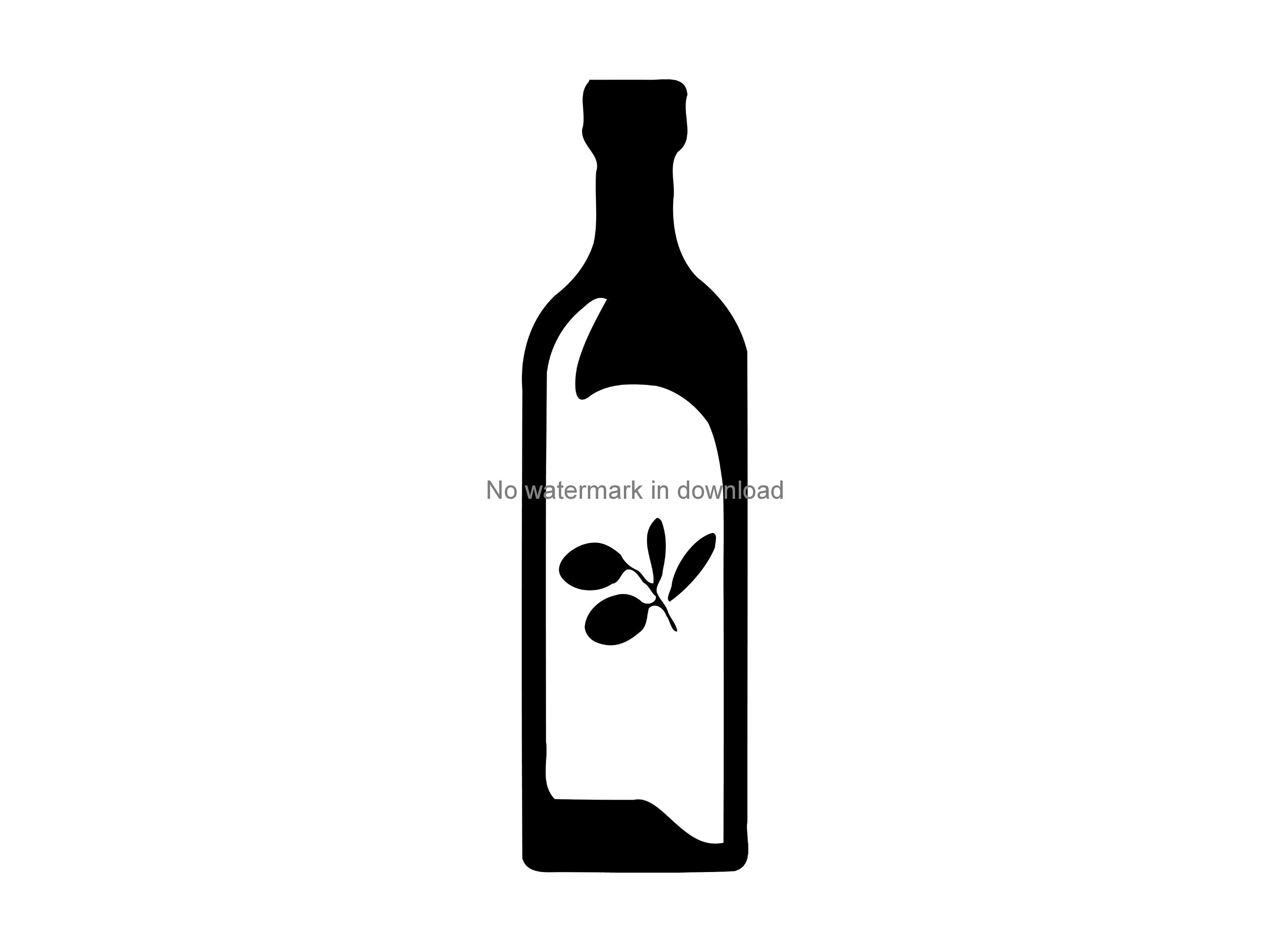 Olive Oil Printable Images, Olive Oil Cutting Files, Olive