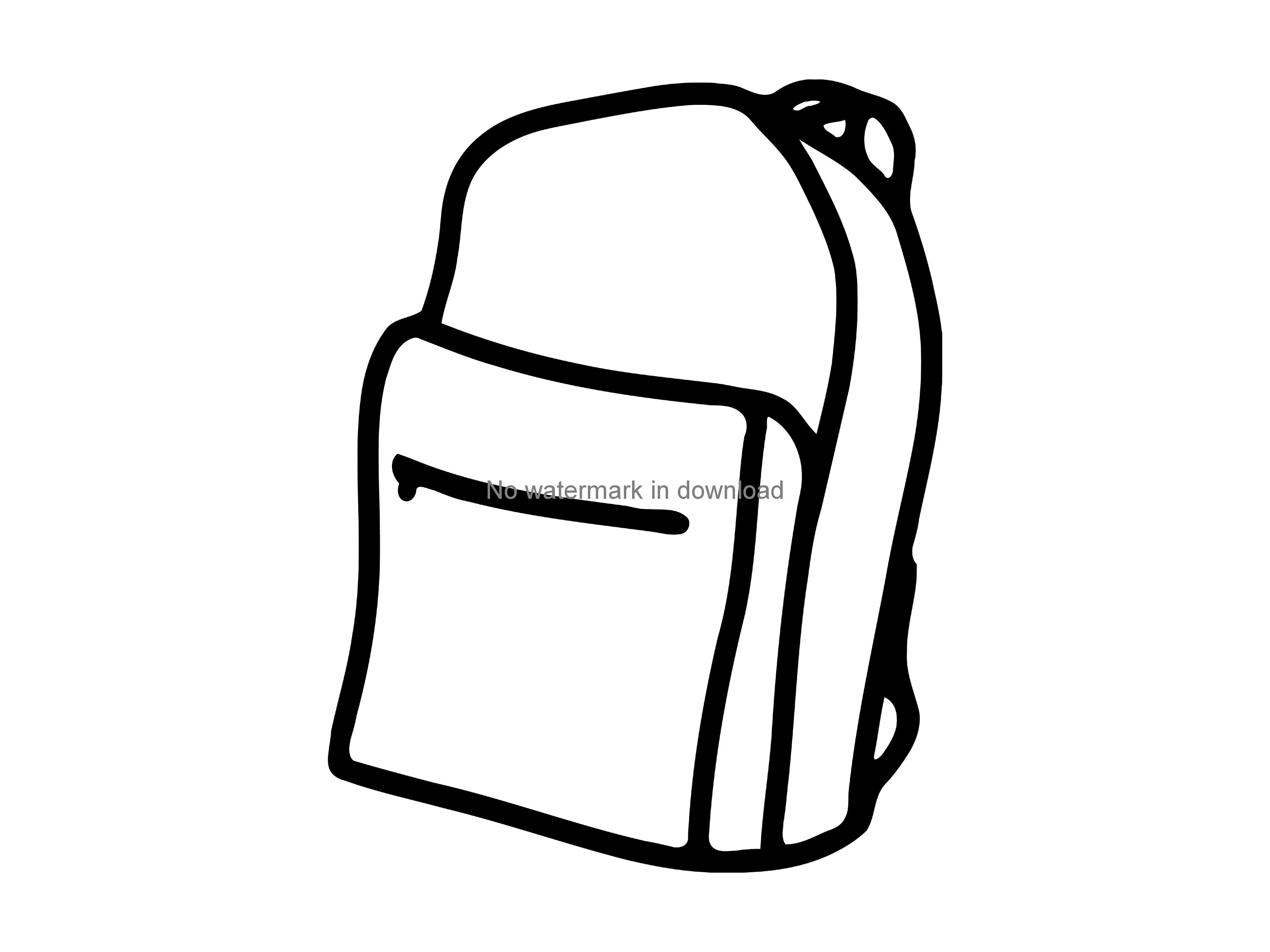 School backpack svg/backpack clipart/backpack svg/backpack  silhouette/backpack cricut cut files/clip art/digital download designs/svg