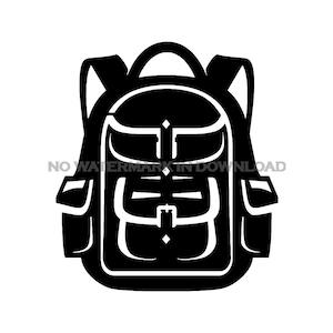 Clipart plecaka w formacie SVG, grawerunek plecaka w formacie SVG, clipart plecaka w formacie SVG, clipart plecaka, plik PDF plecaka, plik obrazu plecaka