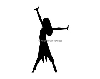 Dancer Svg Files For Silhouette, Dancer Svg Clipart Image, Dancer Dxf Cut File, Dancer Dxf, Dancer Files For Cutting, Dancer Cutting Clipart