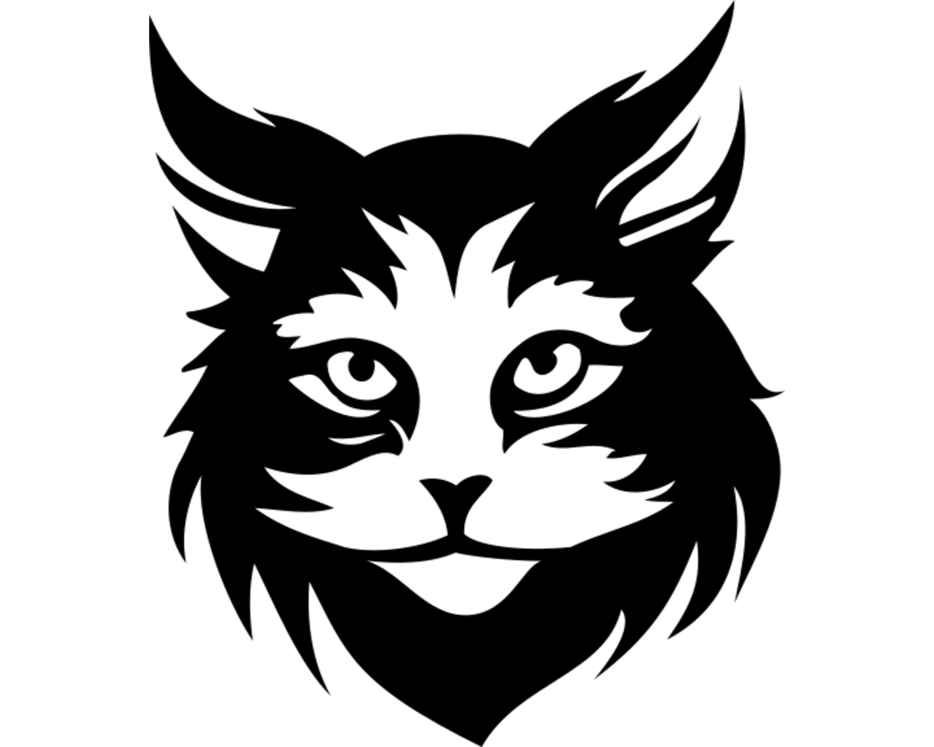 Long Haired Cat Svg Pet Cat Dxf Download Pdf Furry Cat Clip Etsy