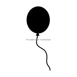 Balloon Clipart Vector Files: SVG, PNG, DXF (Digital Download)